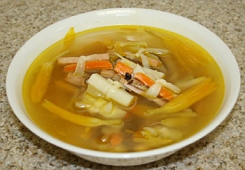 Vegetarian Shark Fin and Mushrooms Stir Fry