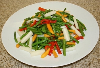 Vegetarian Shark Fin and Mushrooms Stir Fry