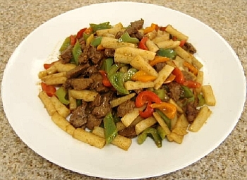 Vegetarian Shark Fin and Mushrooms Stir Fry