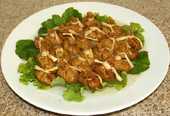 Vegetarian Shark Fin and Mushrooms Stir Fry