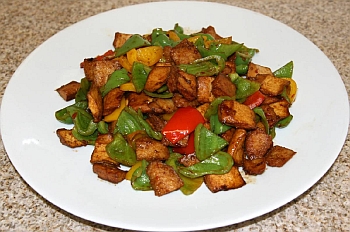 Vegetarian Shark Fin and Mushrooms Stir Fry