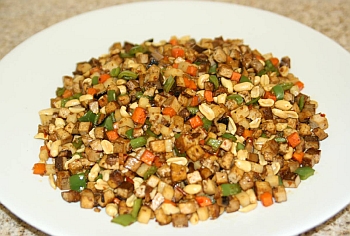 Vegetarian Shark Fin and Mushrooms Stir Fry