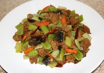 Vegetarian Shark Fin and Mushrooms Stir Fry